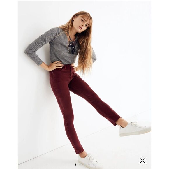 Madewell Women's Tall 10" High-Rise Skinny Jeans Stretch Velvet Edition Size 26 - Picture 11 of 12